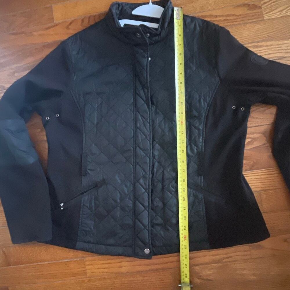 Lauren Ralph Lauren collared black quilted jacket size 1xl preowned - Picture 13 of 16
